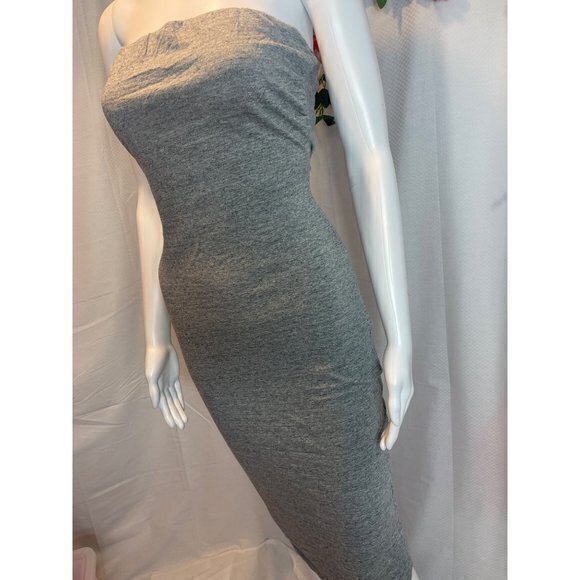Rhianna Tube Dress - Cotton Blend Heather Grey Size Large RefFNB3‎ - Picture 13 of 13